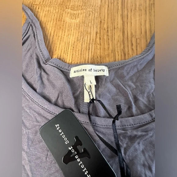 ARTICLES OF SOCIETY NWT tunic length, high neck, jersey material tank top Xs/S/L - Picture 5 of 10